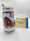 2009 Budweiser Holiday Tradition Beer Stein Mug Clydesdale Horses CS699SE