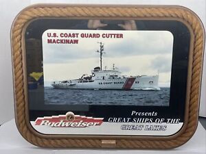 Budweiser Mackinaw Mirror Great Ships Of The Great Lakes. RARE Nice!