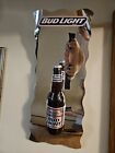 Vintage 1997 Rare Bud Light 3D Bottle Mirror Sign Large 35