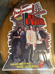 ROLLING STONES BUDWEISER SIGN