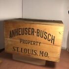 Anheuser Busch Wood Beer Crate Budweiser Vintage Antique 1942 Nice