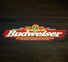 Vintage Budweiser Beer “Classic American Lager” Bar Wall Light Sign! 44 1/2” !