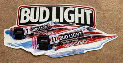 1992 BUD LIGHT - SEEBOLD RACING F1 CHAMP BOAT TIN METAL SIGN