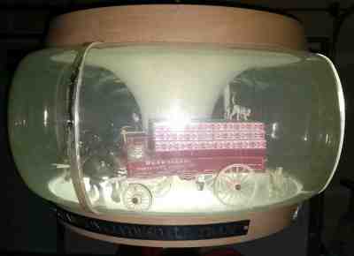 Budweiser Clydesdale Rotating Carousel Bar Man-Cave Light Lamp Vintage Original 