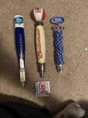 Bud Light Poker Chip & Dice Beer Tap Handle,Lighted Bud Light Tap, Mark McGwire