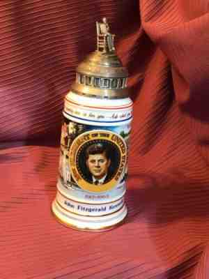 JOHN F KENNEDY BEER STEIN BY GERZ GERMANY/LIMITED EDITION-JFK COLLECTOR STEIN