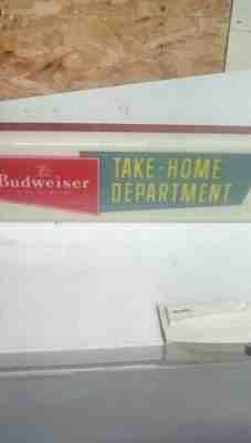 vintage budweiser lighted beer sign