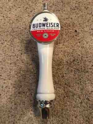 NEW! 12” Budweiser Freedom Reserve Beer Keg Tap Handle Shift Knob Sign