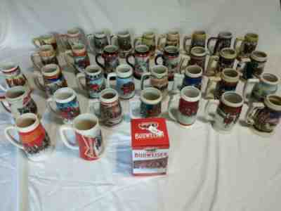 Budweiser holiday beer stein collection  