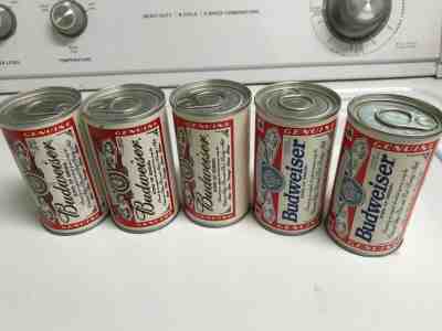 5 total cans (10 total balls) Budweiser Vintage Mini Cans With Golf Balls Inside