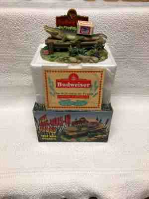 1997 Budweiser Bud-Weis-Er Frogs Free Ride Figurine W Box & COA 