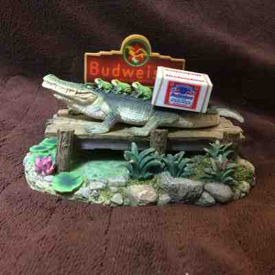 1997 Budweiser Bud-Weis-Er Frogs Free Ride Figurine W Box & COA 