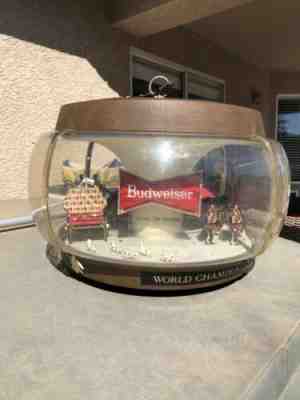 Vintage Budweiser Clydesdale Rotating Carousel Light..Not Working Old One