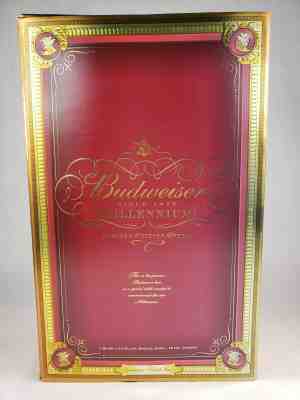 Budweiser Millennium Limited Edition Collectors Bottle with 4 Glasses Set