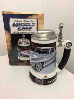 Budweiser 1963 Chevy Corvette Stingray Muscle Car Series Beer Stein w/Box CS598