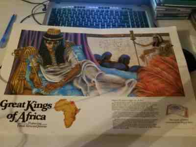 Complete Set Of 18 Budweiser Great Kings Of Africa Posters! Vintage 