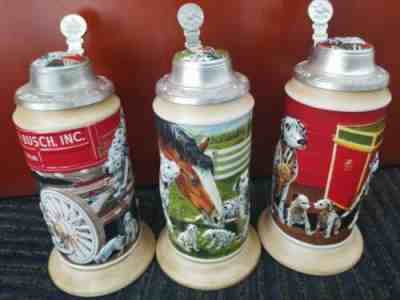 Anheuser-Busch Budweiser - Dalmation Family Series  -FULL SET OF THREE