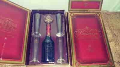 Budweiser’s Millennium Limited Edition Boxed set; Tall Bottle, 4 Glasses