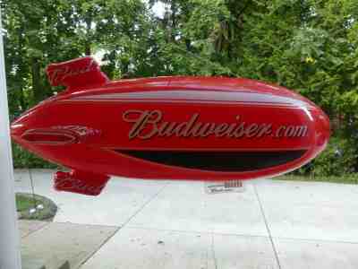 Rare 2001 6 foot Inflatable Budweiser Blimp, Hard To Find - Man Cave 