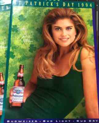 VINTAGE BUDWEISER ST PATRICK'S DAY KATHY IRELAND 1994 POSTERS Lot Of At Least 30