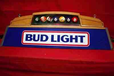 Vintage 1988 Bud Light Pool Table Light W/ Pool Balls Inside (CP1050631)