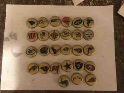 27 Different  - Budweiser 2010 NFL Beer Bottle Caps Near Complete Set