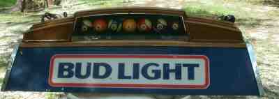   BUD LIGHT POOL TABLE LIGHT POOL BALLS MAN CAVE/ BAR ~NICE ~free shipping