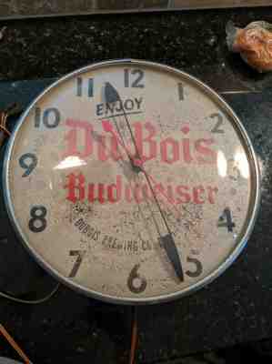 Rare Vintage DuBois Budweiser Clock