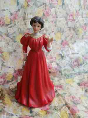 1907 Red Dress Bud Girl Figurine F22, 2005 Anheuser- Busch.