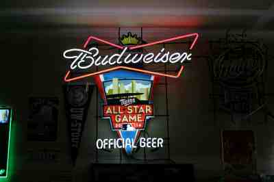 BUDWEISER Minnesota Twins All-Star Game 2014 Beer Neon Sign XL Version