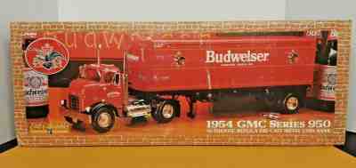 Ertl 1954 GMC Series 950 Great Dane Budweiser Tractor Trailer Bank 1/25 in Box