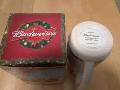 RARE 2009 budweisers holiday wholesaler gold stein 