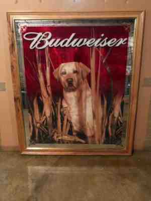 Budweiser Yellow Lab Sign ( New Old Stock!!)