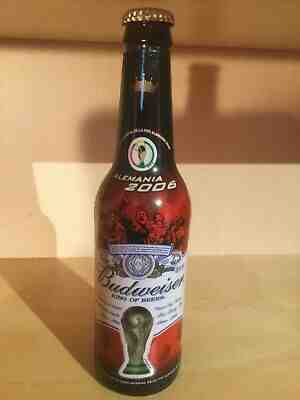 Rare Mexico Budweiser bottle 2006 FIFA World Cup ( 2006 Alemania Germany)