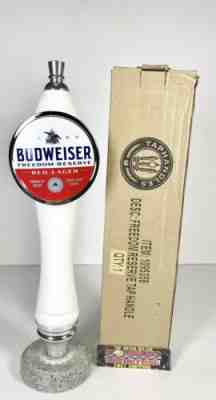 Budweiser Freedom Reserve Red Lager Beer Tap Handle 11.5” Tall Brand New In Box!