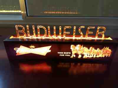 Sign Bubbler , Budweiser