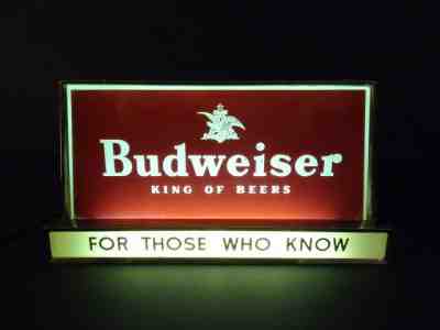 All Original BUDWEISER Electric Lighted Advertise 1960 Working  