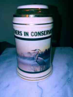 Budweiser Autographed Ducks Unlimited Stein 6/125 Michigan 1993 Fourth In Series