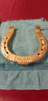 Vintage Budweiser Clydesdale Golden 50th Anniversary Horseshoe