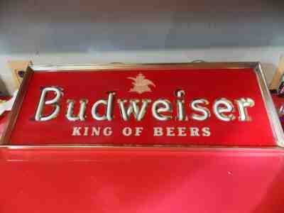 Rare  Vintage 1950's 1960's Budweiser Neon Sign