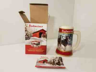 2019 Budweiser Holiday Stein Beer Mug Christmas Collector Series Brand New