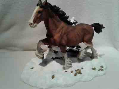 Anheuser Busch CLYD12 Clydesdale  Running Free Figurine