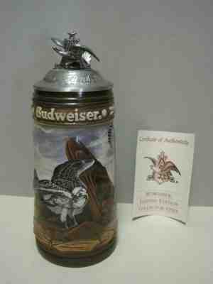 Osprey CS212 Lidded Beer Stein from Birds of Prey Series issued 1994 with Box