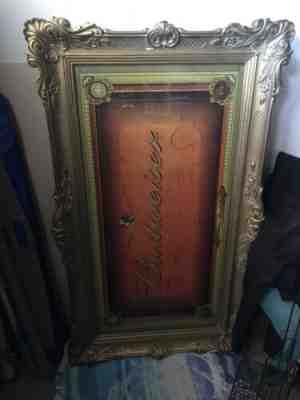 Budweiser Millennium Framed Mirror Bar Advertising Sign, Very Rare - 57