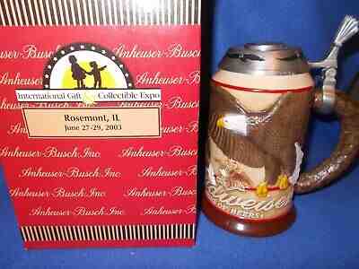 Anheuser-Busch Special Event Stein: SOARING, c. 2003, signed, orig. box w/COA