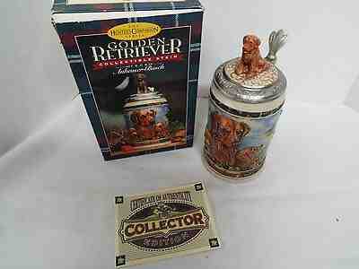 Anheuser- Bush Budweiser Hunters Series Golden Retriever 1994 Stein w/ Box COA