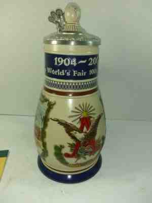 ANHEUSER BUSCH BUDWEISER 100th ANNIVERSARY St.Louis Worlds Fair  CERAMARTE 