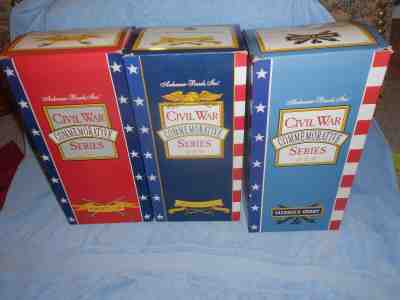 BUDWEISER CIVIL WAR COMMEMORATIVE SERIES 3 STEIN SET CS181   CS188   CS189