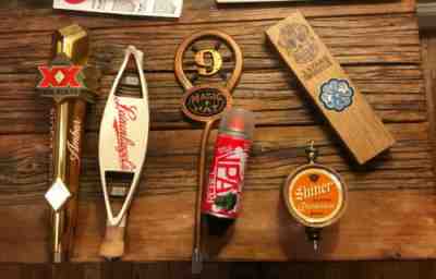 (6) Craft Beer Tap Handle Lot RARE GROUP: Shiner Magic Hat 9 Dos Equis ++