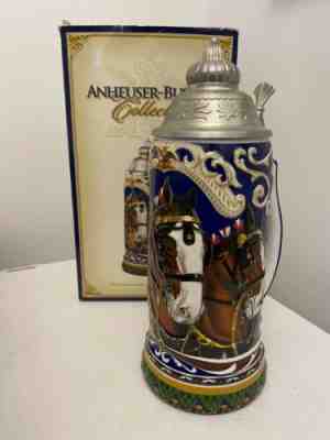 RARE Anheuser-Busch Clydesdales On Parade Beer Stein CS610 w/ Box Budweiser 